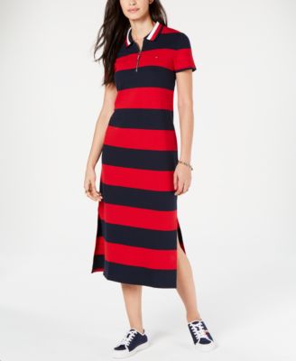 Tommy Hilfiger Striped Polo Dress ...